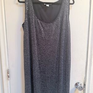 Kenneth Cole Dar Grey Sequin Dress (size 14)